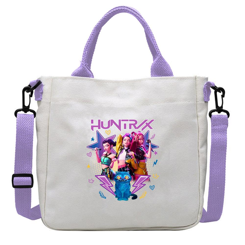 KPop Demon Hunters Anime Women's Crossbody Bag Aesthetics KPop Demon Hunters 2025 Shoulder Bags Korean Fashion  Messenger Bag