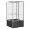 Vidaxl Aviary, Anthracite, 111X107X211.5 Cm, Galvanized Steel