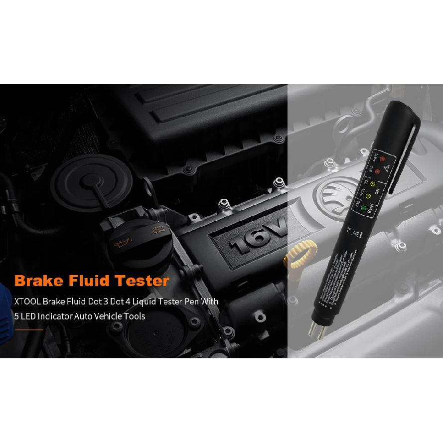Auto Liquid Testing Brake Fluid Tester Pen For DOT3/DOT4 LED Accurate Brake Oil Test Quality Check Automotivo Car Accessories