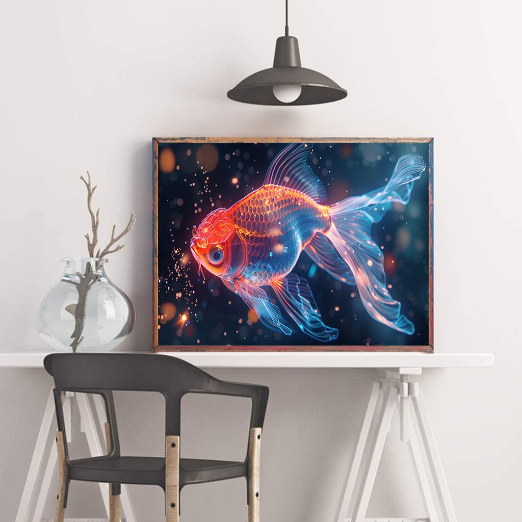 DIY Diamond Painting Fat Koi Carp Cross Stitch Kit Mosaic Art Diamond Painting Full Circle/Square Diamond Home Decoration