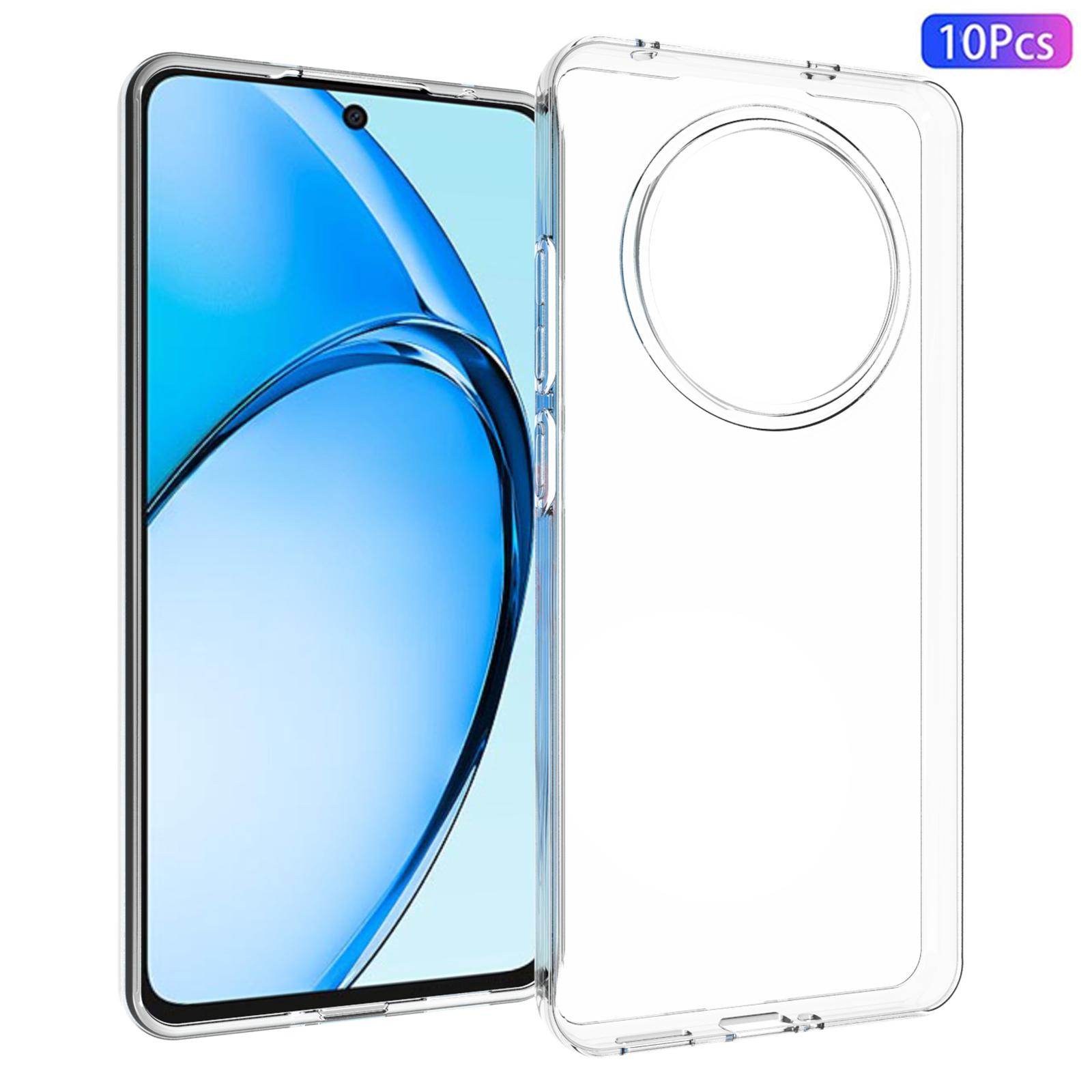 

10Pcs/Pack For Oppo Reno12 F 5G Case Soft TPU Transparent Anti-Watermark Cover A