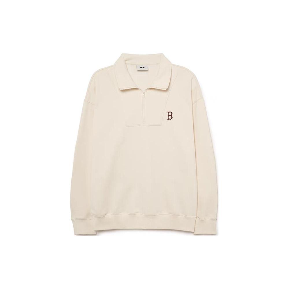 New MLB Sweatshirt Unisex Dark Cream 3AMTB0534-43CRD