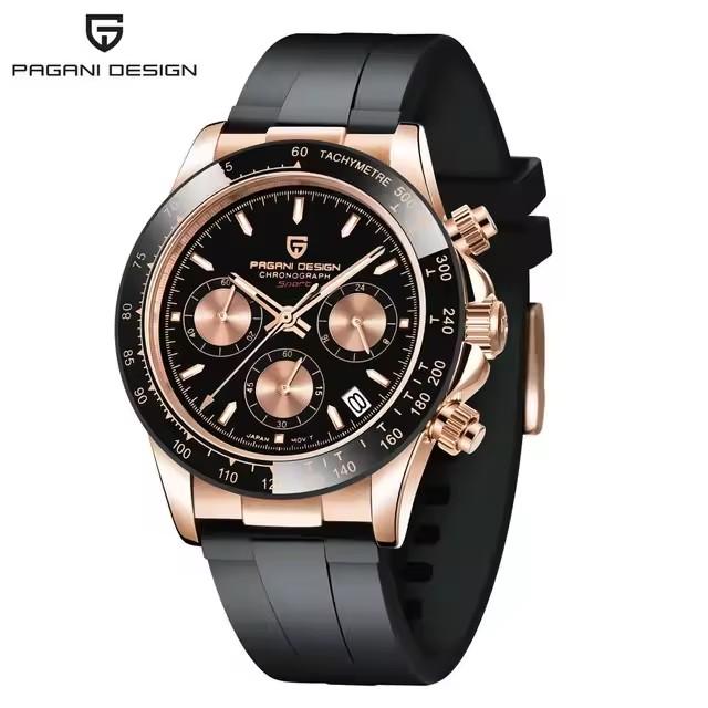PAGANI DESIGN New 40MM Classics Fashion Series Men Quartz Wristwatches Sapphire Glass Chronograph Clock Watch For Men