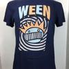Ween Logo 2017 Tour Navy Short Sleeve T Shirt Retro Style Vtg