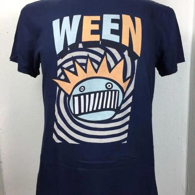 Ween Logo 2017 Tour Navy Short Sleeve T Shirt Retro Style Vtg
