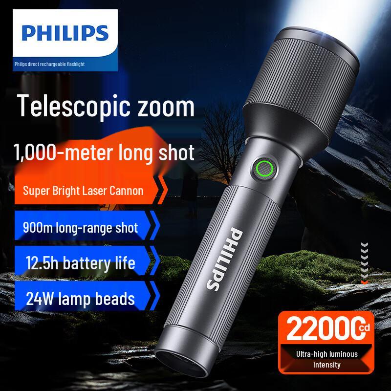 Philips High-Power Rechargeable LED Flashlights