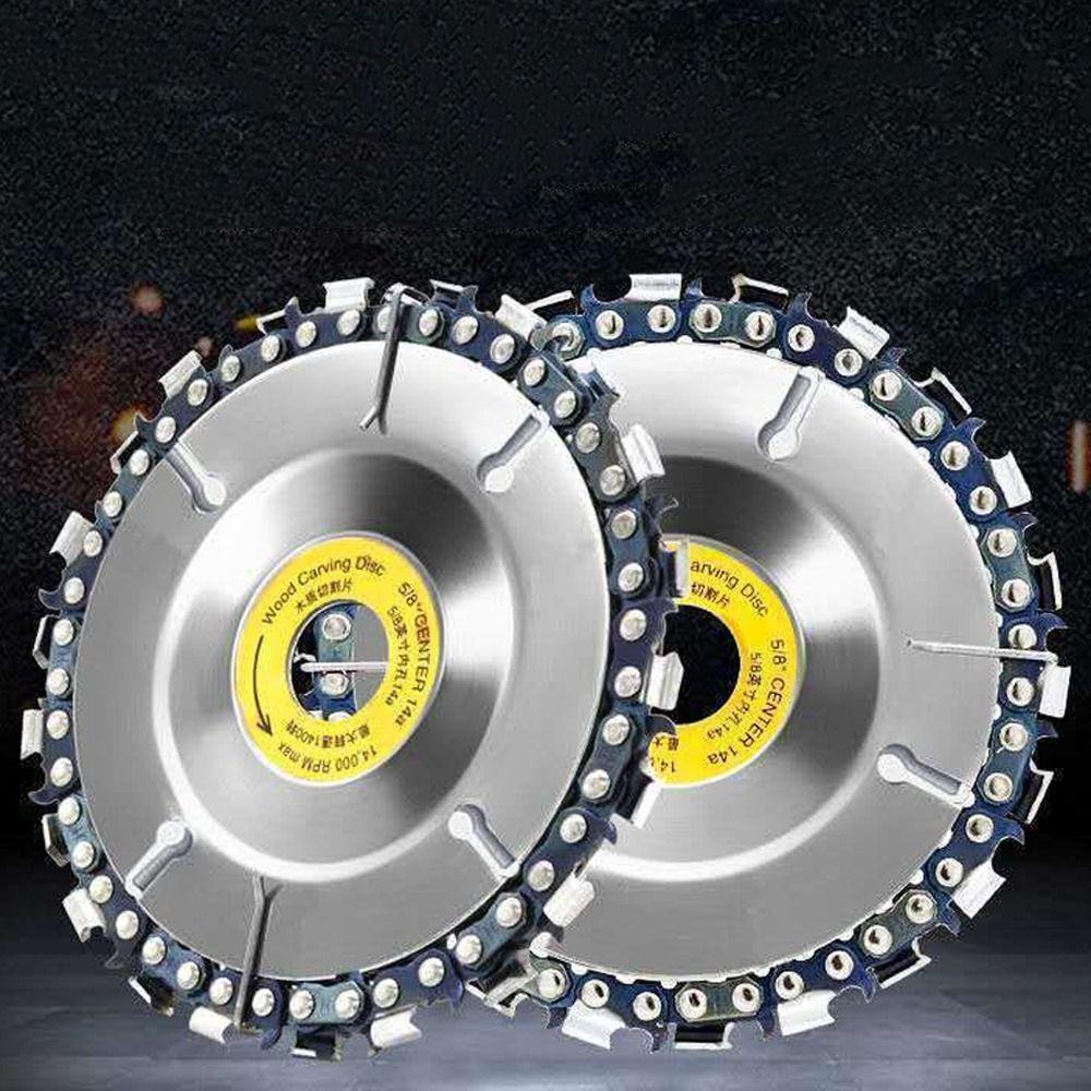 

Metal Angle Grinding Disc 4 Inch 7/22 Tooth Carving Disc Chain Slotting Saw Blade Angle Grinders 7 Tooth
