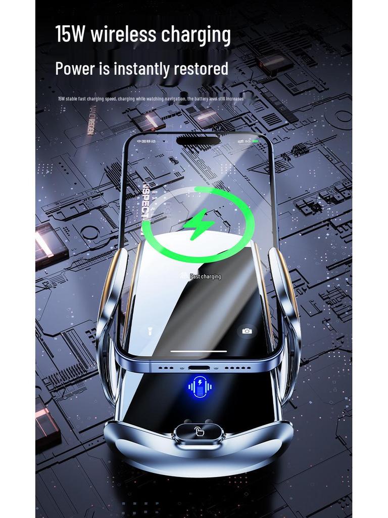 Q15 Magnetic Car Phone Holder with Wireless Charging and Air Vent Mount