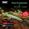 EWE Meixia Ghost Fly II Sinking Pencil Lure In Demonic Green Phantom for Warped Mouth Bass