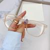 Men's Retro Anti-Blue Light Glasses: Super Light, No Makeup, Slimming Student Style Frames for Myopia