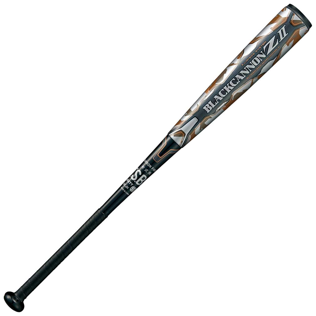 

ZETT Black Cannon Z2 Soft Baseball Black Baseball Soft Baseball General Use Bat, 84cm, 700g, (1900) BCT35924, Bat, Bat, чёрный