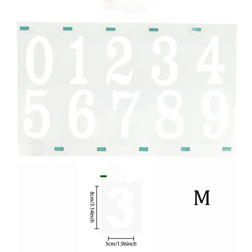 Reflective Digital Stickers Mailbox Stickers and Reflective Digital Labels To Mark House Numbers and Home Office Address Numbers