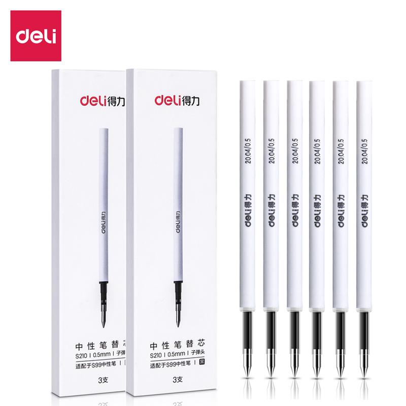 

Deli Metal Sign Pen, Gel Ink Pens, Golden Silver Color, Metallic Writing Pen, Office Supplies, 0.5mm Black