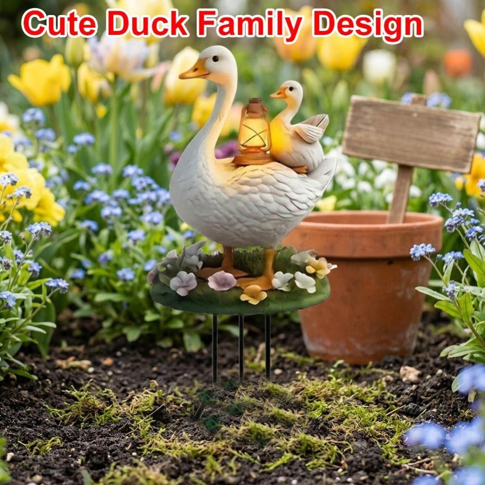 Acrylic Duck Yard Sign Lantern Pattern Ground Stake New Goose Garden Stake Animal Yard Decor