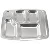 Enjoy A Balanced Meal Reliable Easy To Clean And Reuse Dinner Plate Lunch Container Safe And Large Stainless Steel
