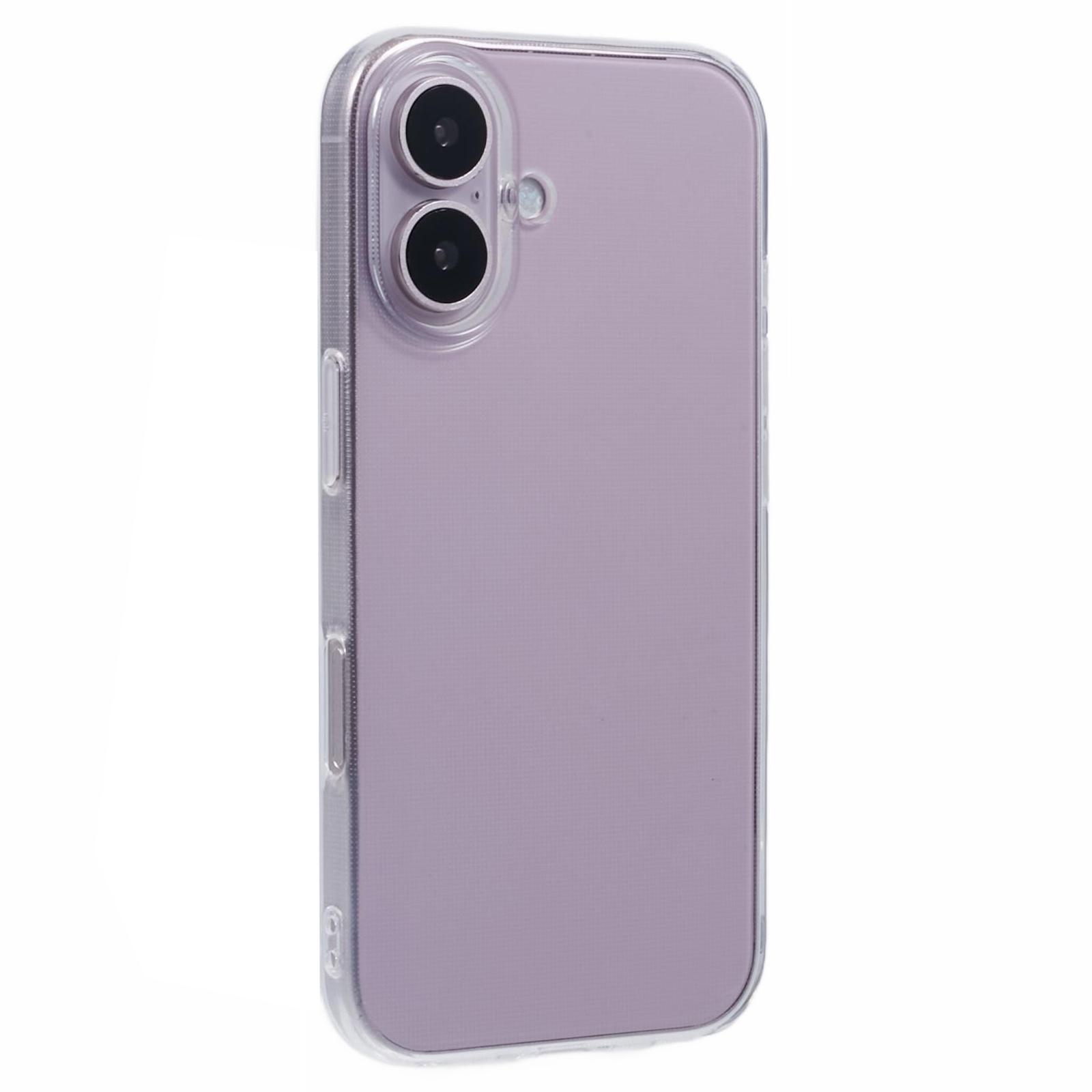 

For iPhone 16 Case Watermark-Free 2.0mm TPU Clear Phone Cover