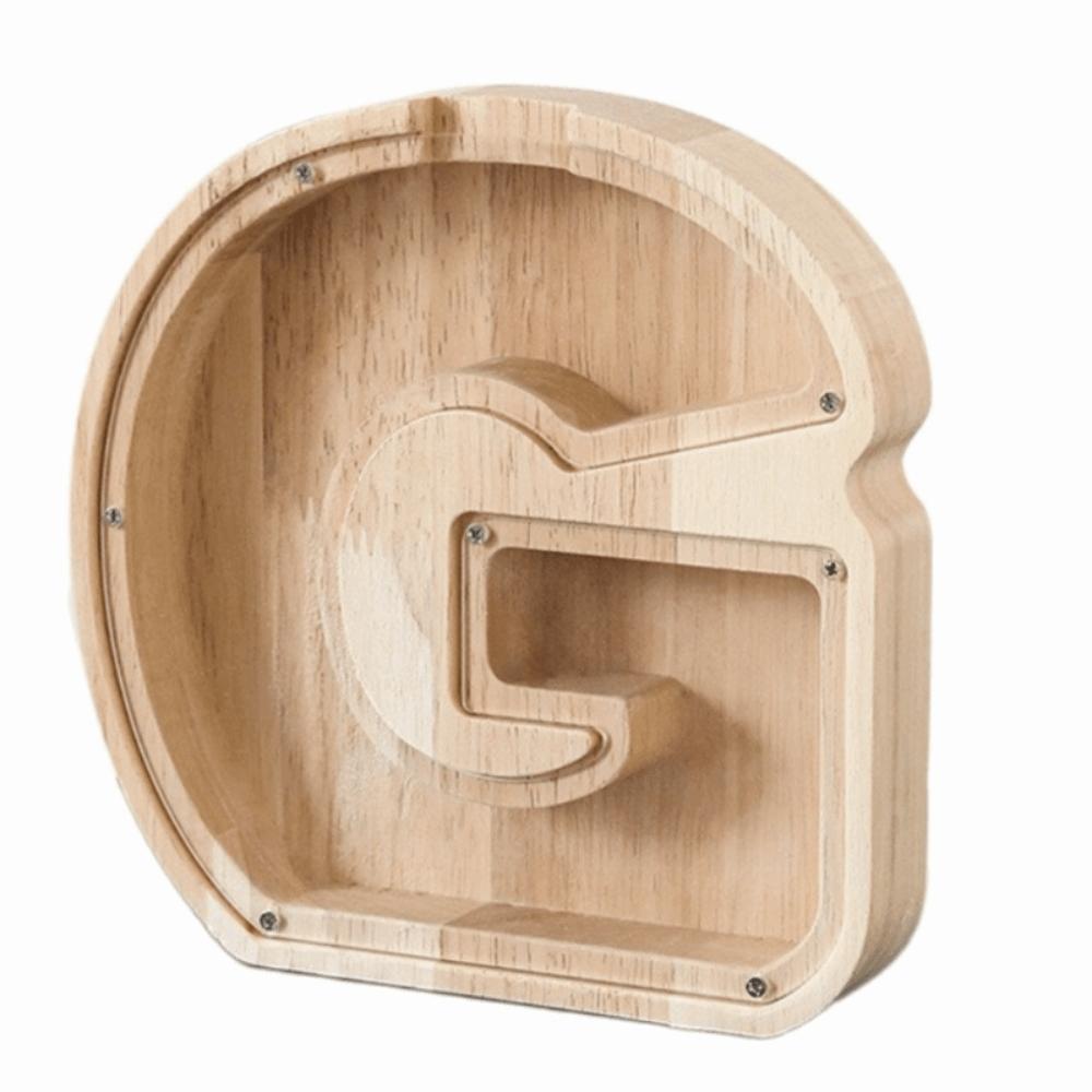 

Clear Acrylic Wooden Letter Piggy Bank Creative Children s Toy Storage Box Toddler G