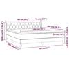 VidaXL Lit à sommier tapissier et matelas Gris clair 160x200cm Velours - Modèle 3131147