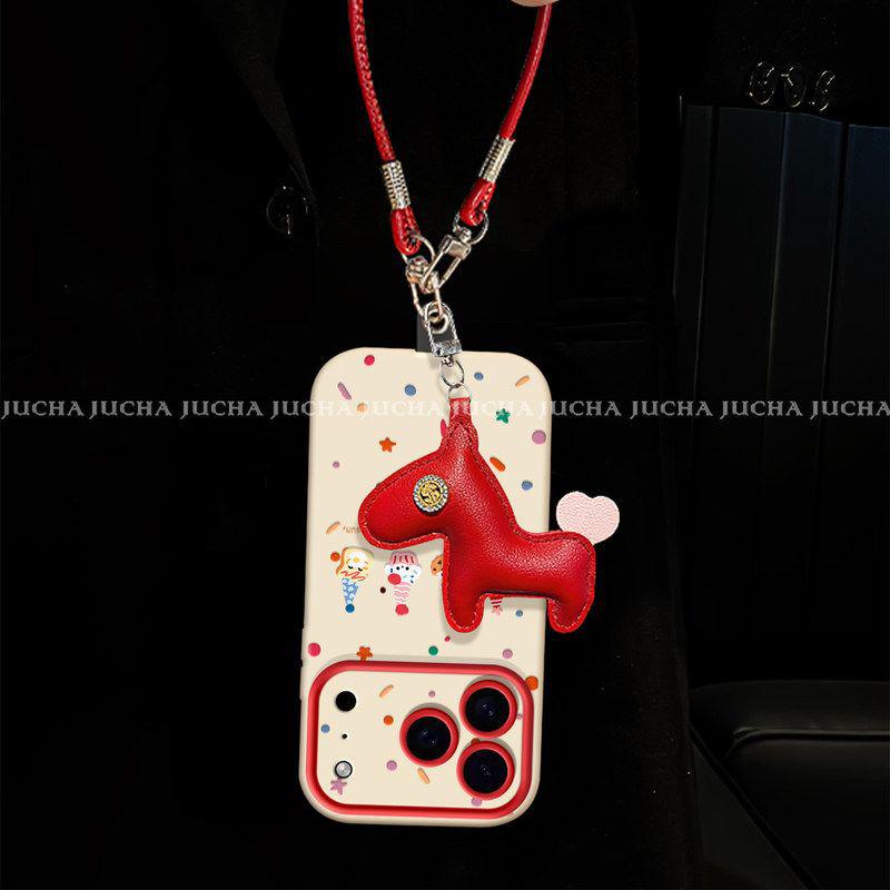 iPhone 17 Pro Case: High-End, Niche, Apple 16, Fresh, Simple Full Screen, Colored Dots, Cookie Design