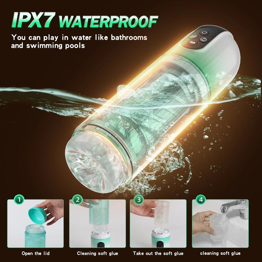 Nuovo 7 Rotante Assorbente SPA Dispositivo Automatico Per La Masturbazione Maschile Vagina Reale Masturbazione Per Adulti Giocattolo Del Sesso Pene Temperatore Macchina Del Sesso Orale Per Uomo 18+