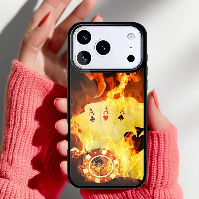 Dices Poker Casino Phone Case for iPhone 17 16 15 14 13 Pro Max Back Cover for 12 11 Pro Coque