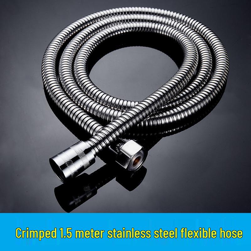 1.5/2m Stainless Steel Explosion-Proof Shower Hose with Universal Rain Shower Head