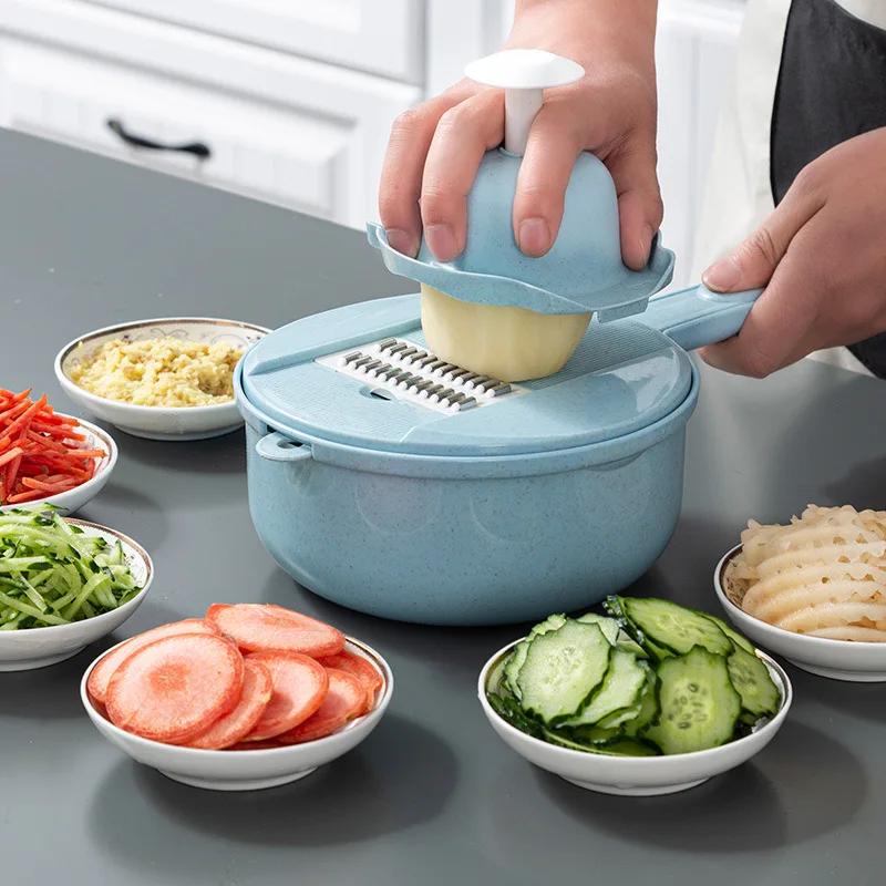 Vegetable Fruit Potato Mandolin Slicer Peeler Dicer Cutter Chopper Grater Vegetable Cutter Kitchen Accessories