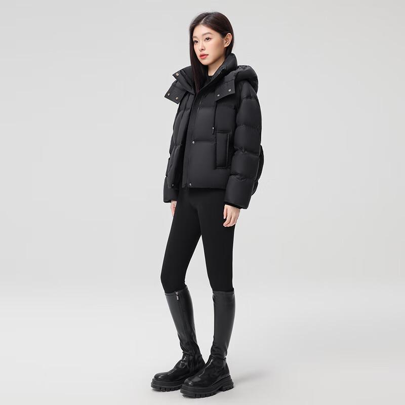 XueZhongFei Women's Short Hooded Puffer Down Jacket