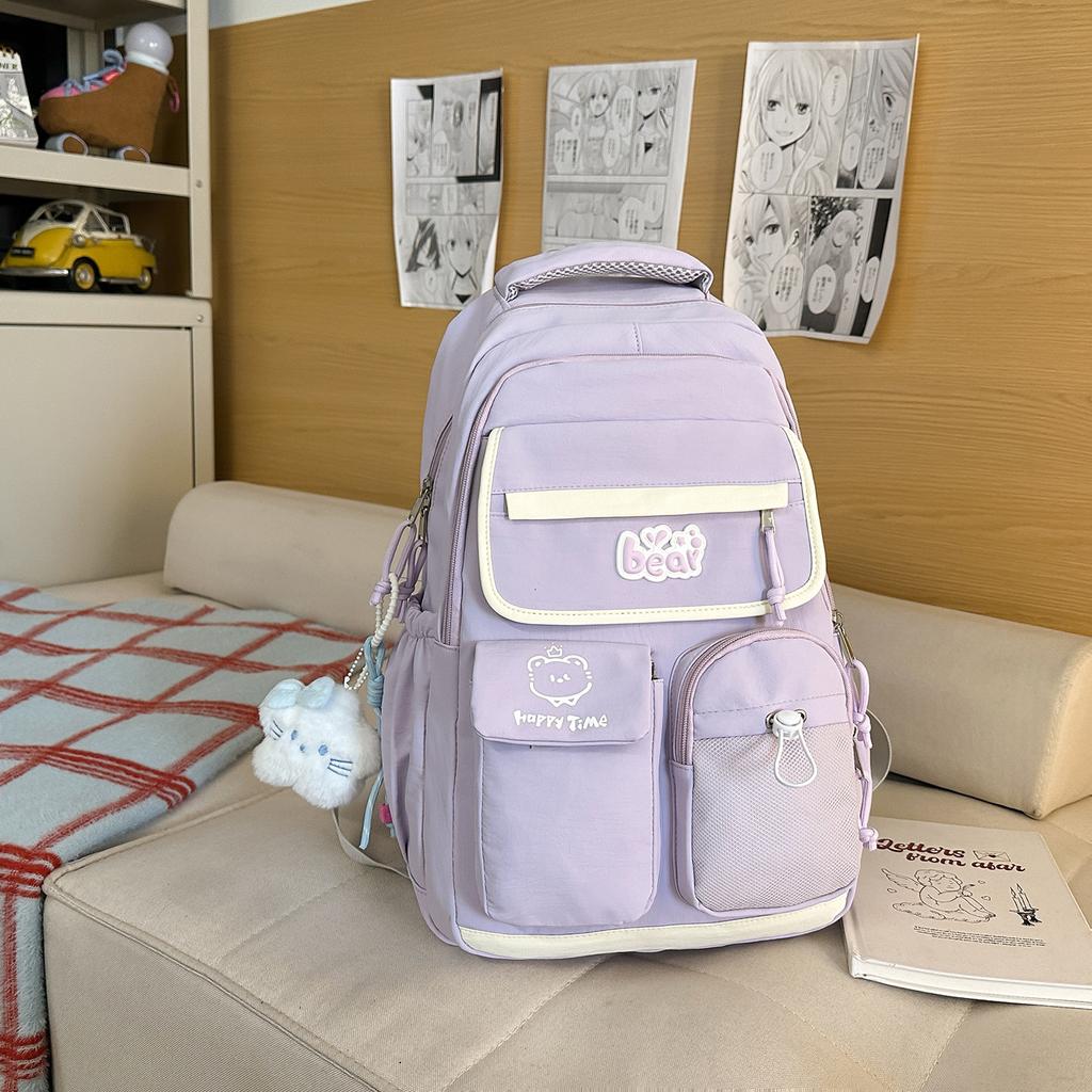 Schoolbag new schoolbag girl primary school students sweet girl travel backpack high quality junior high school students computer bag
