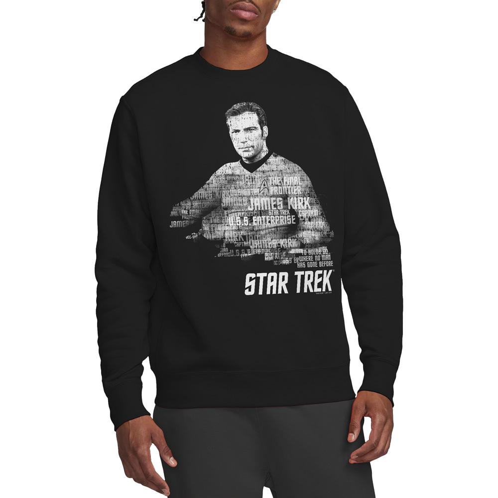 STAR TREK Unisex-Sweatshirt mit Aufschrift „Captain Kirk“ für Erwachsene