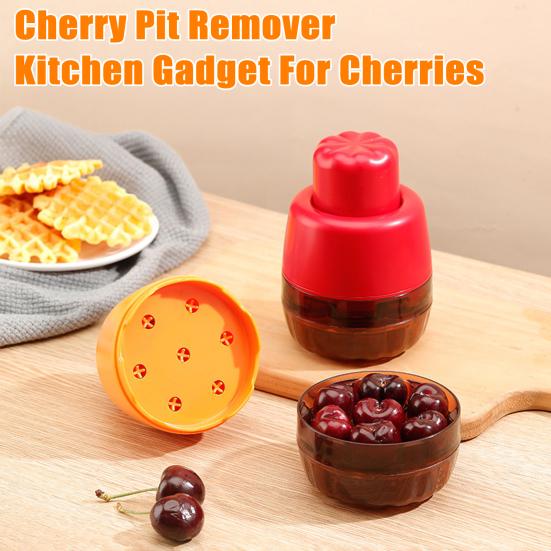 Nástroj na odpeckování třešní 7-otvorový odpeckovač třešní Bezhlučný extraktor pecek třešní Ergonomický nástroj na třešně pro levou i pravou ruku