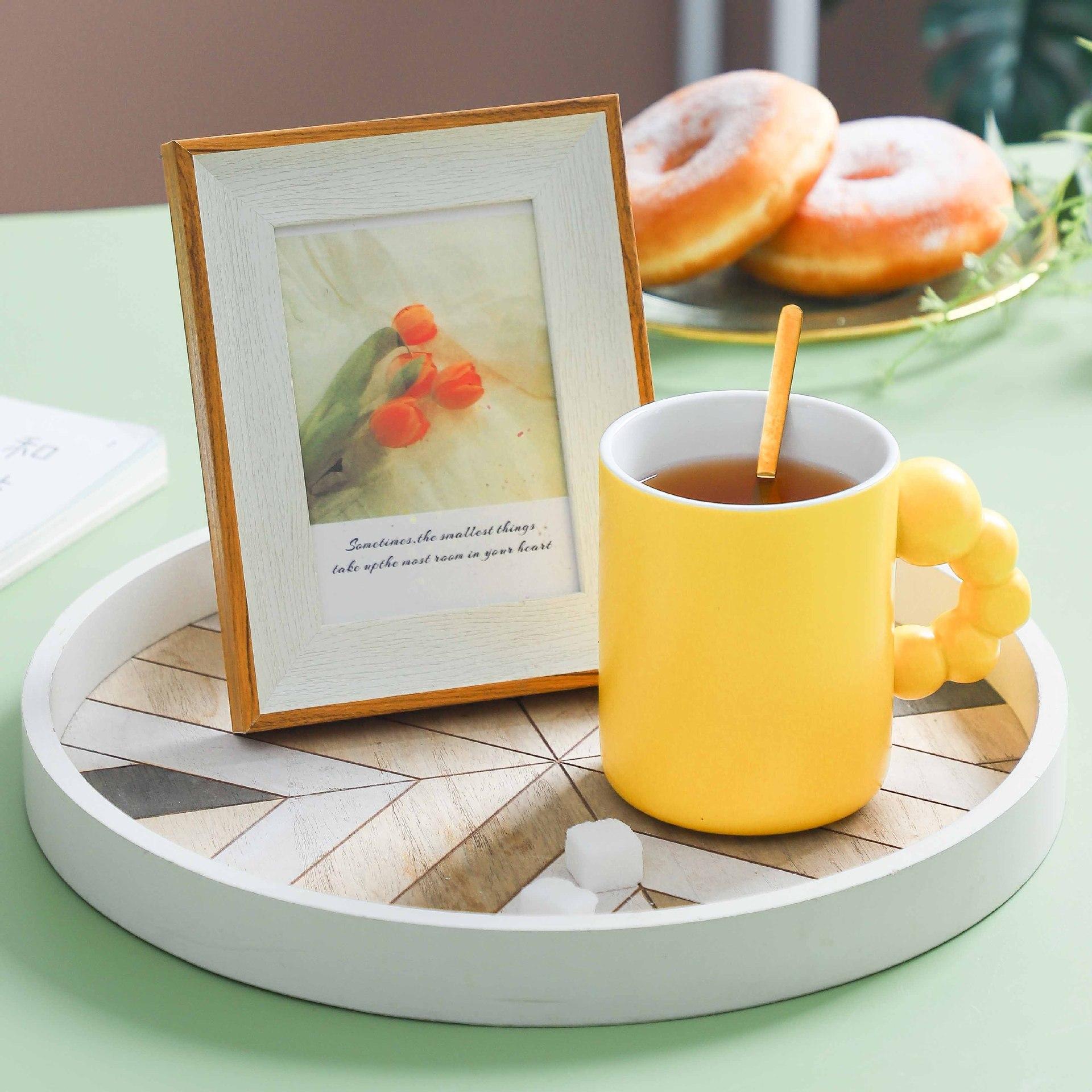 

ins Morandi matte ceramic cup high value design sense mug souvenir creative niche couple water cup 430ml