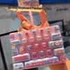 Candy Color 26 Keys Keycap Clicker Keychain Mini Stress Relief Fidget Toy Lovely Bag Pendant for Kids Birthday Gift