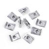 Stainless Steel U Type Clips Plate Leaf Spring Nut M6 M5 M4 Chimney Nuts Lug Nuts Speed Clip for Car Motorcycle Scooter ATVs