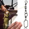 Fishing Accessories 100Pcs Stainless Fishing Swivels Corrosion Resistance Barrel Swivel Fishing Tool