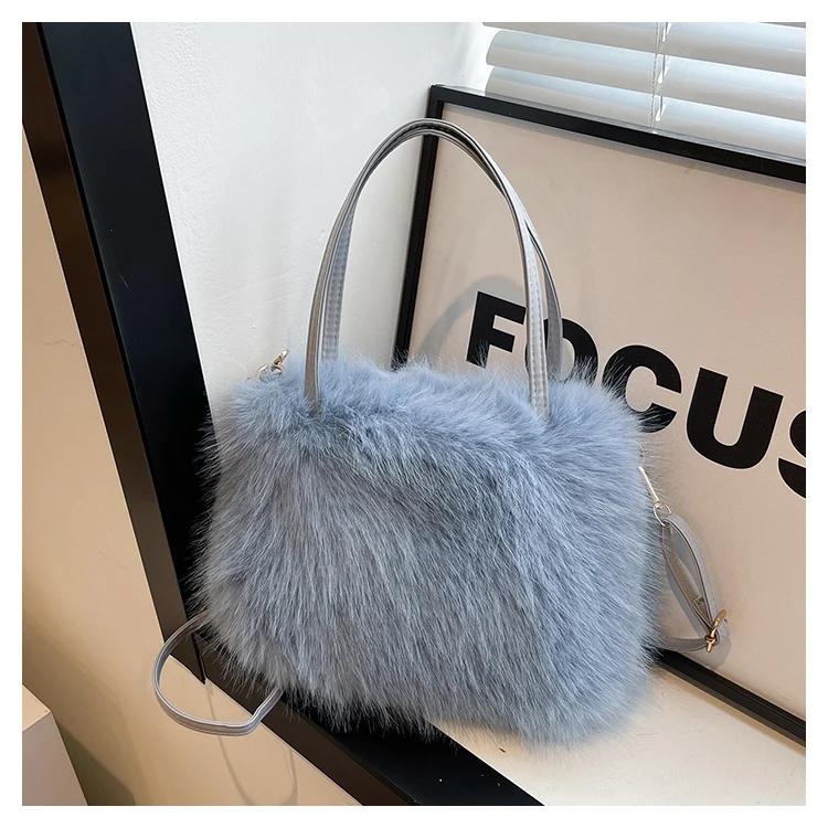 

Однотонная плюшевая сумка для женщин, сумка через плечо, сумки через плечо, удобные, все игры, мода