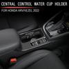 Car Central Control Armrest Box Water Cup Frame Cover Trim for Honda HRV VEZEL Interior Accessories 2021 2022 for RHD