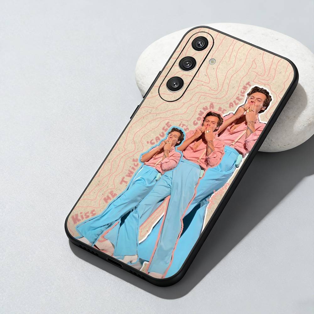 H-Harry S-Styles Phone Case For Samsung Galaxy A73,A72,A71,A70,A52,A51 Others Soft Black Cover