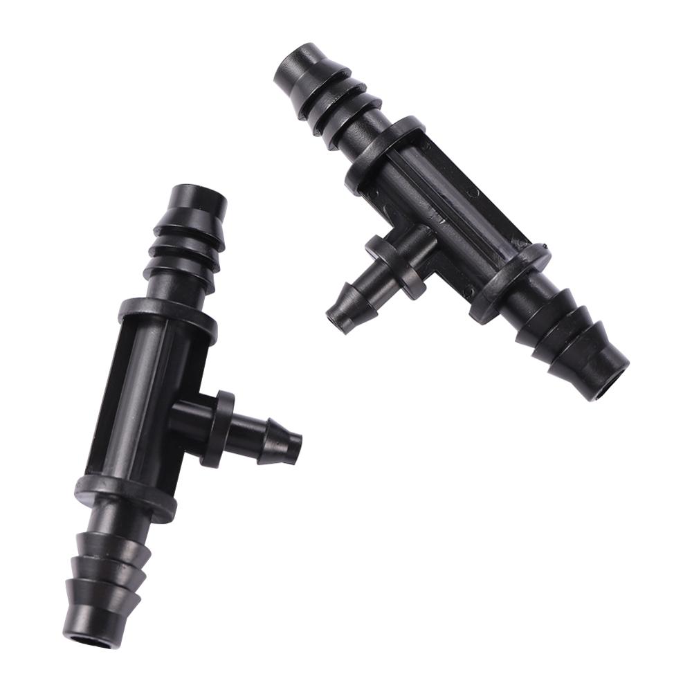 20 stuks 8 mm tot 4 mm Stekelige Slang T-stuk Splitter Connectoren Variabele Binnendiameter Voor Tuinirrigatie Waterslang Fittingen