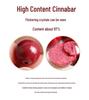 Authentic High-Content Cinnabar Bracelet with Purple Gold Sand Crystals, Supports Re-Inspection