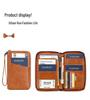 2024 RFID Travel Passport Holder & Ticket Organizer - Multifunctional Zip Document Bag