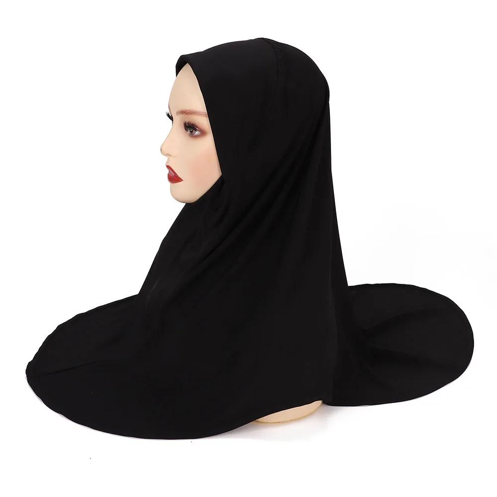 Modal Hijab Jersey Hijabs for Women Hijab Turban Arab Headgear Double Round Headscarf Bonnet Hijab Turbante Feminino Para Festa