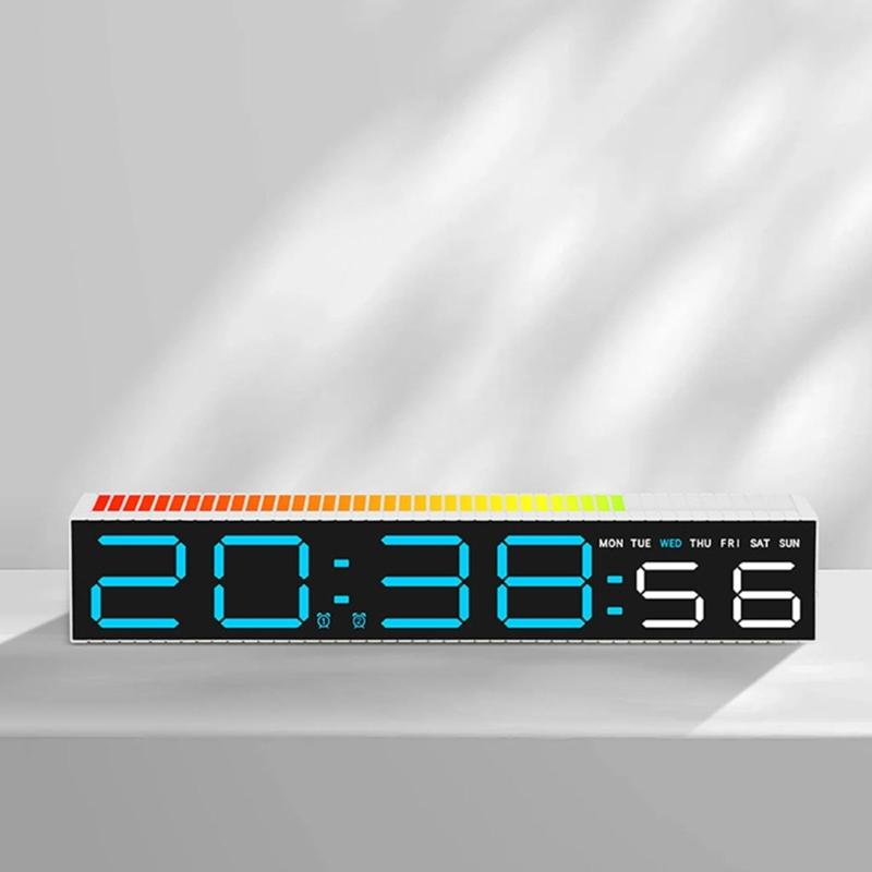 Digital Alarm Clock With Large LED Display 12/24 Format For Home Or Office Decoration Modern Look