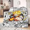 Saiyan Dragon Ball Print Blanket Warm Comfortable Flannel Blanket Suitable for Bedrooms,Sofas,Beds,Chairs,Picnics,Travel