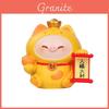 Lucky Pig Cat Resin Ornament With Cartoon Style For Birthday Celebrations