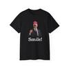 Happy Just Smile Joe Biden President Wearing Maga Donald Trump Political Humor Meme Unisex Cotton T Shirt