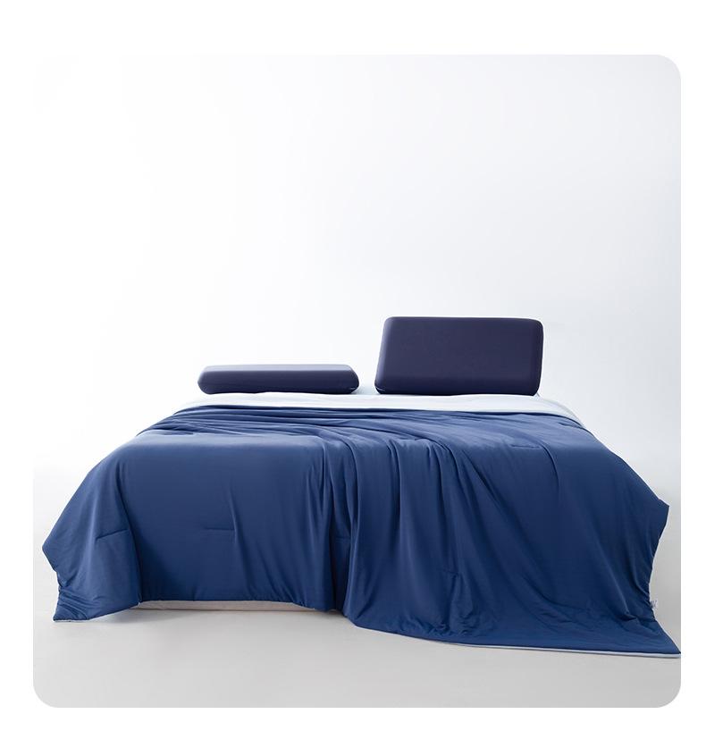Class A Double-Sided Soybean Fiber Summer Quilt - Temperature Control, Machine Washable, Ice Silk Blanket