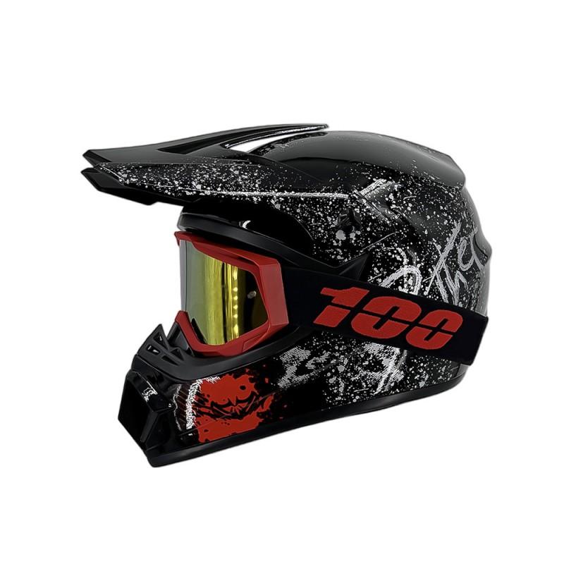 Full Face Motorcycle Helmet Off-Road ATV Mountain Bike Downhill Kart Adult Use ABS Material