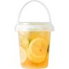 10pcs 500/750/1000ml Ice Cube Bucket with Lid Food Storage Jar Milk Tea Bucket  Milk Tea Shop