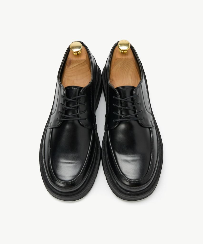 Stco U-Tip Comfort Derby Shoes_Black_Sfwxz32Tsb